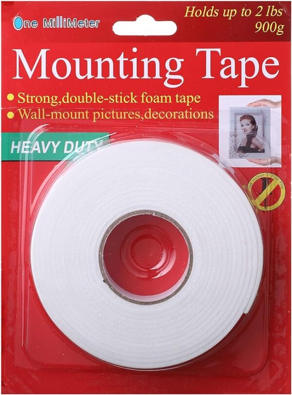 Double Face Mounting Tape 1ml - White