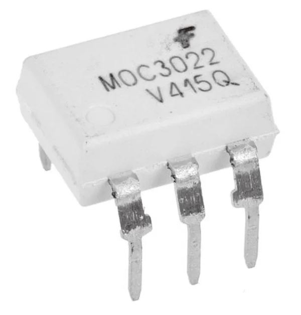 MOC 3022 photo transistor Optoisolator Triac Driver